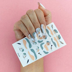Graffiti Nail Stickers Full Wrap Nail Art Stickers Self Adhesive Nail Decals