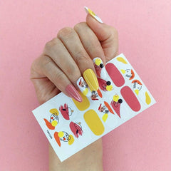 Graffiti Nail Stickers Full Wrap Nail Art Stickers Self Adhesive Nail Decals