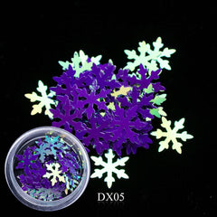 Snowflake Nail Glitter holographic flakes for DIY decoration
