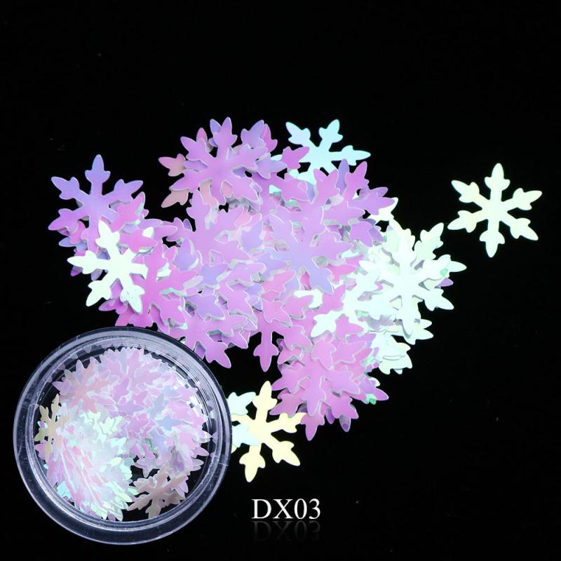 Snowflake Nail Glitter holographic flakes for DIY decoration