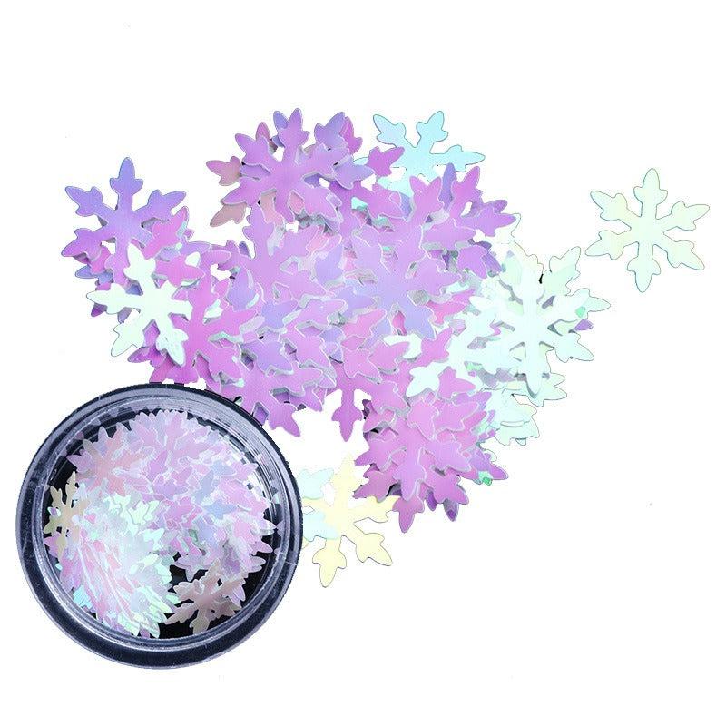 Snowflake Nail Glitter holographic flakes for DIY decoration
