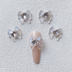 3D Resin Aurora Ribbon Bow Nail Decoration