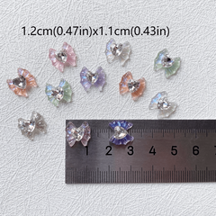 3D Resin Aurora Ribbon Bow Nail Decoration