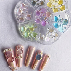3D Rabbit Nail Art Charms Nail Jewelry For Women Girls