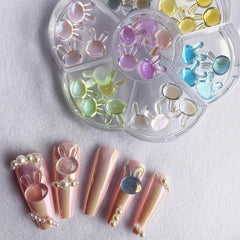 3D Rabbit Nail Art Charms Nail Jewelry For Women Girls