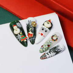 Christmas Nail Art Charms 3D Mixed Shapes with Rhinestones