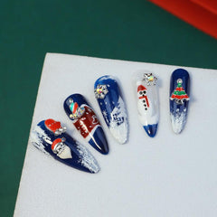 Christmas Nail Art Charms 3D Mixed Shapes with Rhinestones