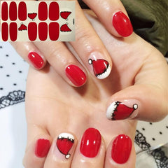 Christmas Nail Polish Stickers - Snowflake Tree Santa Claus - Self Adhesive