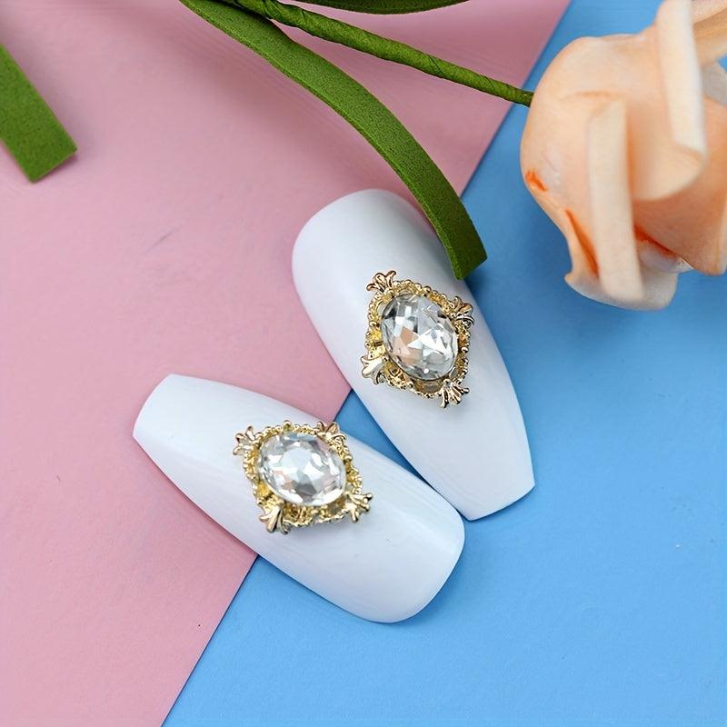 10pcs Alloy Nail Art Charms 3D Nail Gems Rhinestone Accessories