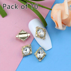 10pcs Alloy Nail Art Charms 3D Nail Gems Rhinestone Accessories
