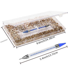 Nail Rhinestones Kit Champagne Gems