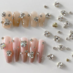 Crystal Nail Art Rhinestones Transparent Gemstones for DIY or Salons