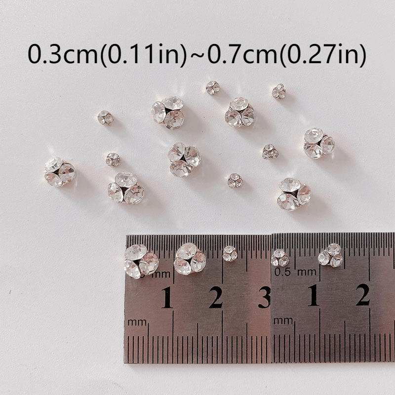 Crystal Nail Art Rhinestones Transparent Gemstones for DIY or Salons
