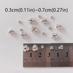 Crystal Nail Art Rhinestones Transparent Gemstones for DIY or Salons