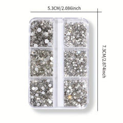 AB Crystal Flat Back Nail Rhinestone Dazzling Diamonds