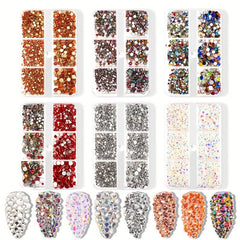 AB Crystal Flat Back Nail Rhinestone Dazzling Diamonds
