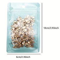 200pcs Champagne Rhinestones for Nail Art and DIY Decor