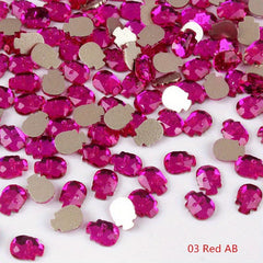 10 pcs Halloween Nail Rhinestones Skull Shape Glass Stones DIY Nail Decoration