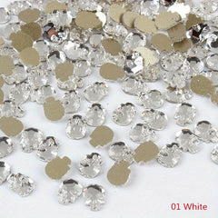 10 pcs Halloween Nail Rhinestones Skull Shape Glass Stones DIY Nail Decoration