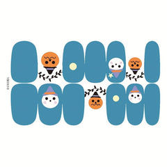 Halloween Nail Stickers Self Adhesive Decals Bat Ghost Witch Designs