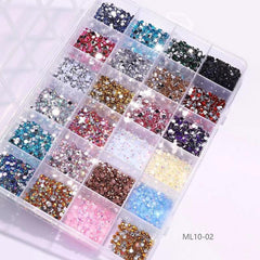 Mixed Sizes Rhinestones for Crafts and Nails Glass Crystals