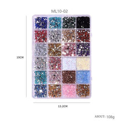 Mixed Sizes Rhinestones for Crafts and Nails Glass Crystals
