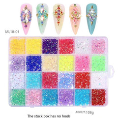 Mixed Sizes Rhinestones for Crafts and Nails Glass Crystals