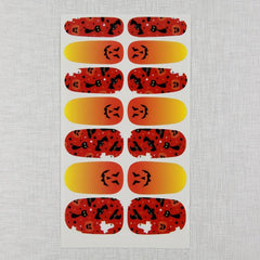 Halloween Nail Polish Stickers Pumpkin Bat Spider Ghost Nail Decals