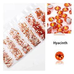 AB Crystal Flat Back Nail Rhinestone 3D Mixed Sizes Diamonds Nail Art