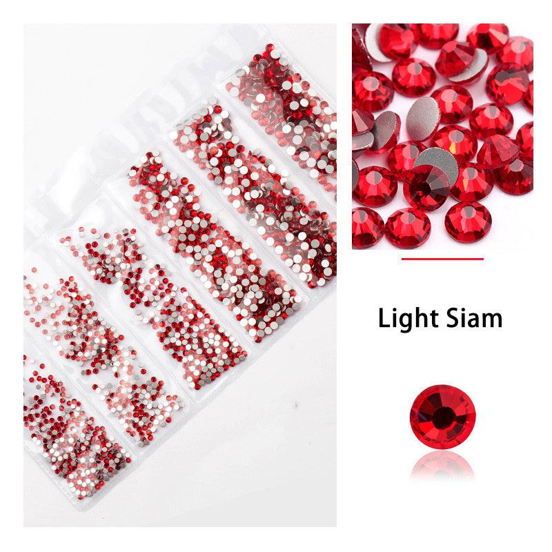 AB Crystal Flat Back Nail Rhinestone 3D Mixed Sizes Diamonds Nail Art