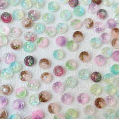 30-Pc 3D Luminous Donut Charms Resin Nail Art Decorations DIY Manicures