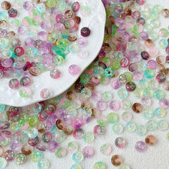 30-Pc 3D Luminous Donut Charms Resin Nail Art Decorations DIY Manicures