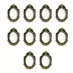 10pcs Baroque Frame Nail Art Charms Vintage Alloy Accessories DIY Nail Salons