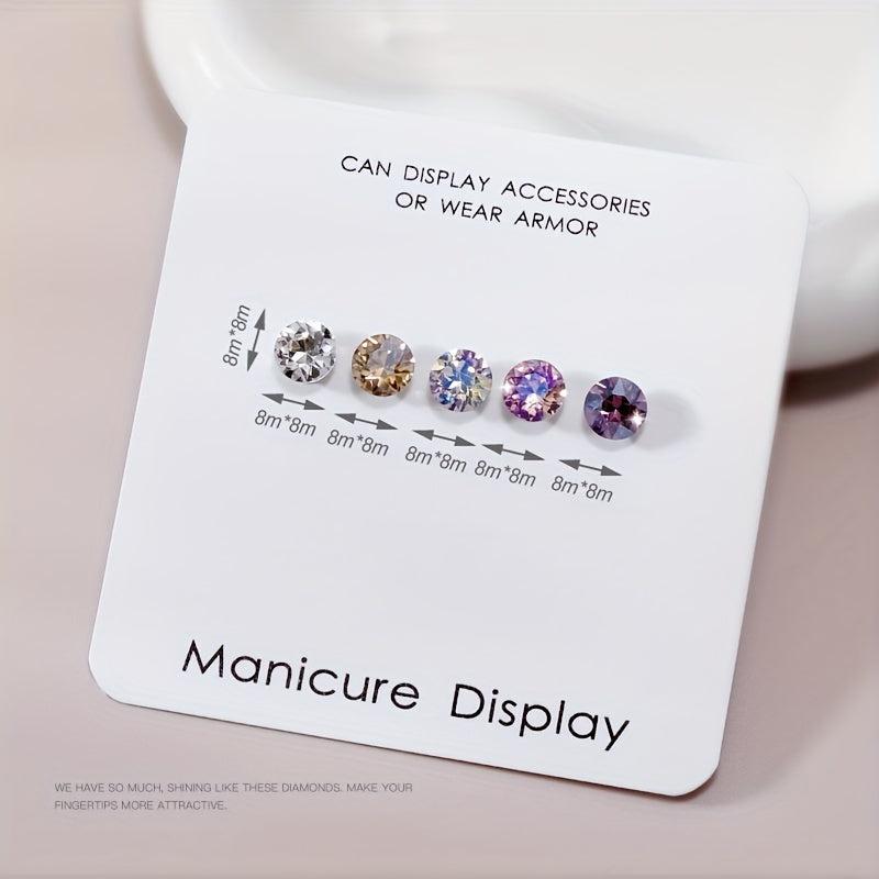 10pcs High End Rhinestones Crystal Glass Nail Art Gemstones
