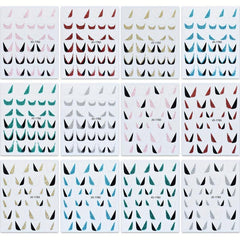 Glitter French Nail Art Sticker 3D Self Adhesive Nail Decals