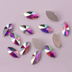Mixed Shape Glass Crystal Nail Art Rhinestones Flat Back 50 Pcs