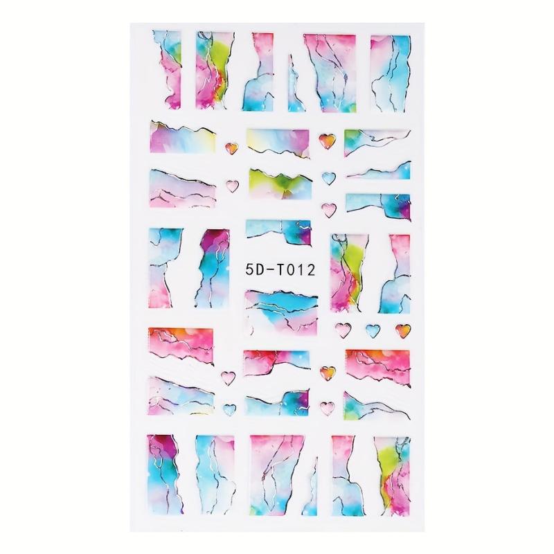 Flower & Sea Leaf Nail Art Stickers for DIY Nail Decorations