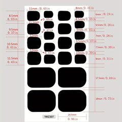 Waterproof Toenail Polish Stickers Self Adhesive Pedicure Kits