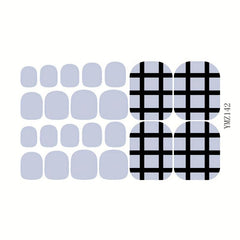 Waterproof Toenail Polish Stickers Self Adhesive Pedicure Kits