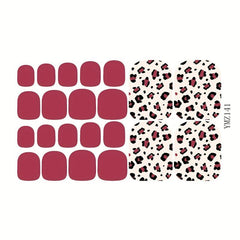 Waterproof Toenail Polish Stickers Self Adhesive Pedicure Kits