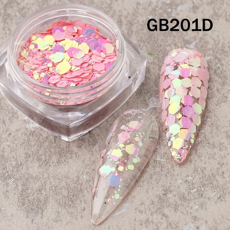 Glitter Sequins Holographic Mermaid Flakes DIY Nail Art