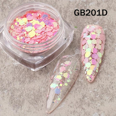 Glitter Sequins Holographic Mermaid Flakes DIY Nail Art