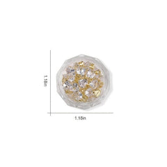 20pcs Water Drop Crystal Nail Charms Claw Shape Nail Art Decoration