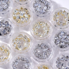 20pcs Water Drop Crystal Nail Charms Claw Shape Nail Art Decoration