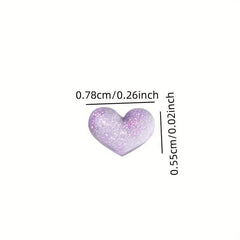 3D Heart Nail Charms Starry Nail Rhinestone Acrylic Nail Decoration
