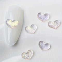 3D Heart Nail Charms Starry Nail Rhinestone Acrylic Nail Decoration