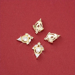 3D Flower Zircon Nail Pendant Y2K Nail Art Charms Mother's Gift