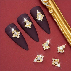 3D Flower Zircon Nail Pendant Y2K Nail Art Charms Mother's Gift