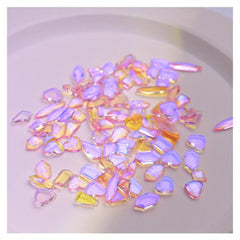 50pcs Rhinestone Crystal AB Charm Nail Art Flatback Gems for 3D Decorations DIY