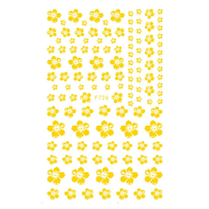 Cherry Blossoms 3D Nail Stickers - 4 Sheets